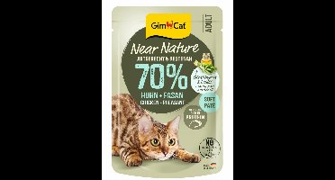GimCat Near Nature - Kip & fazant - 16 x 85 g