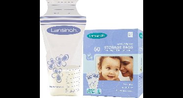Lansinoh Moedermelk opslagzakken 50 st 180 ml 40055