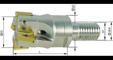Inschroeffr. 90G. m.IK. 25,0mm Z 4 v. APKT10