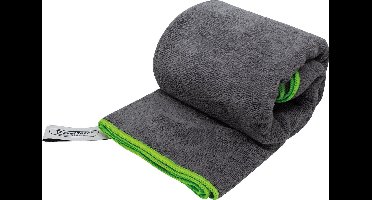 TravelSafe Microvezel Terry handdoek XL – grijs/groen