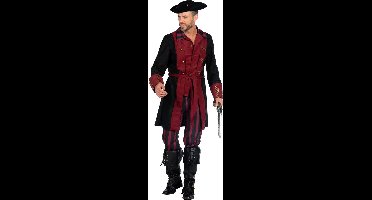 Piraat Kostuum Heren Burgundy Premium - Maat L