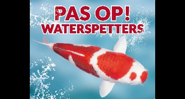 Pas op! Waterspetters 93 goromo waakbord met een gekleurde achtergrond