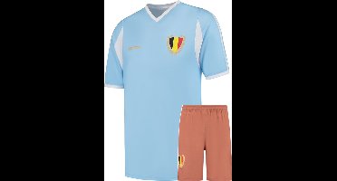 Belgie Voetbaltenue Uit 2024-2026 - Voetbal Tenue Kinderen - Shirt en Broekje - Jongens en Meisjes - Volwassenen - Heren en Dames - Maat 128