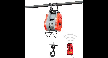 Elektrische kabeltakel 340kg 60m draadloze sturing variabele snelheid 230V MW Tools PHS34060R