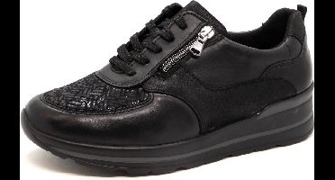 Waldläufer OrthoTritt Dames Sneaker - 807M01-409-001 Zwart - Wijdte M - Maat 6½ (40)