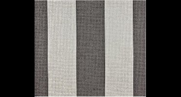 Dutch Wallcoverings - Vliesbehang blokstreep grijs/wit