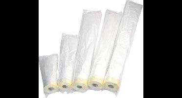 Maskeerfolie met tape 120cm x 25 meter op rol
