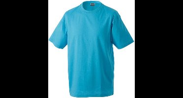 James and Nicholson Unisex Zware Ronde Tee (Turquoise)