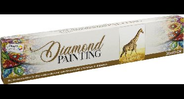 Diamond painting | Giraffe | Afmeting: 30 x 40 CM | Inclusief diamond painting pen | Diamond painting volwassenen