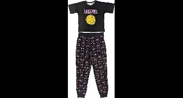 Nirvana - Xerox Smile Pink Pyjama - XL - Zwart