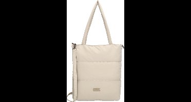 Beagles Calvia Shopper Schoudertas Trendy Puffer Soft - Tote Bag - Dames Tas - Crème