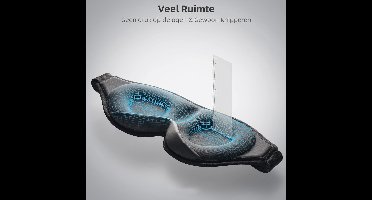 Luxe Slaapmasker - Met Oog & Neusgaten - 3D Oogmasker - 100% Lichtblokkerend - Verstelbaar - Uiterst Comfortabel - Voor Mannen en Vrouwen - Traagschuim -