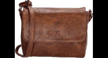 Beagles Murcia Schoudertas Dames - Crossbodytas met verstelbare schouderband - Tas van Imitatieleder met overslag - Bruin