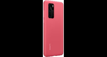 Huawei Silicon Protective Case voor de Huawei P40 - Berry Red
