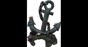 Duvoplus - Aquariumdecoratie - Vissen - Decoratie Scheepsanker 16,5x11x20cm - 1st
