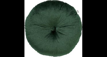 Dutch Decor - OLLY - sierkussen Ø38 cm - rond velvet - Mountain View - groen