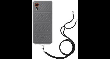 Just in Case hoesje met koord geschikt voor Samsung Galaxy Xcover7 Hoesje met Koord - Flexibele Case - Transparant