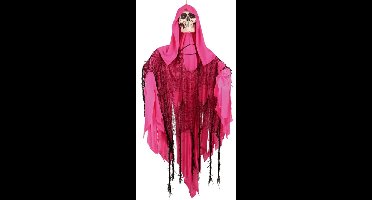 Halloween schuddend skelet 110 cm met licht en geluid