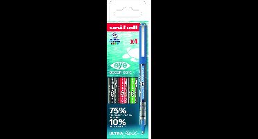 Rollerpen Uni-ball Eye Ocean Care medium assorti 4 stuks