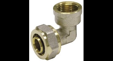 Knelfitting bocht 26 x 3 mm - 1 inch binnendraad van polypropyleen