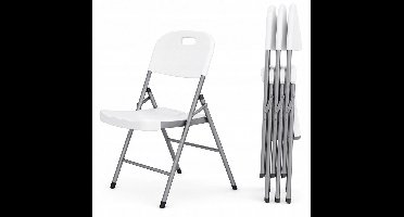 Manday Cateringstoelen Wit - Set van 4 - Opvouwbaar & Weerbestendig