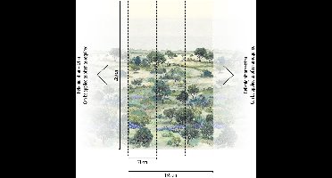 Afbeelding behang, Livingwalls The Wall 4 | 792512, 159 x 280 cm, Grijs