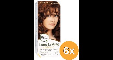6x Hairwonder Long Lasting Colour 6.45 Copper Mahogany (100 ml)