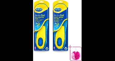 2 x Scholl - Inlegzolen - ActivGel - Maat 35.5 - 40.5 - 1 Paar Inlegzolen - Bulkverpakking - Inlegzolen voeten - Douchemop - Voetcomfort