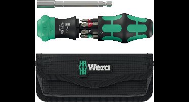 Wera Kraftform Kompakt 28 RA mit Tasche Bitschroevendraaier met ratel