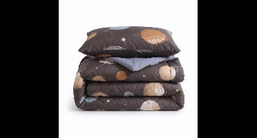 Dreamhouse Cosmos wasbaar dekbed - Eenpersoons - 140x200 cm - Bruin