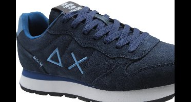SUN68 Tom Suede - Heren Sneakers Schoenen Navy-Blauw Z46106-07 , Maat: EU 44