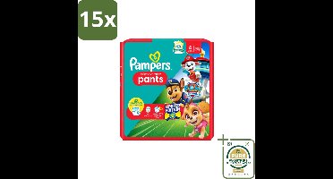 15 x Pampers – Luierbroekjes – Baby Dry Pants Paw Patrol Maat 4 – 25 Luiers - Wasstrips - Baby Luier - Luierbroek - Droge Luier - Luier Voor Baby - Luier Broek