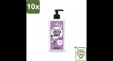 10 x Marcel's Green Soap - Handzeep - Lavender & Rozemarijn - Voor dagelijks gebruik - 500 ml - Wasstrips - Handzeep Lavendel En Rozemarijn - Natuurlijke Handzeep - Geur Handzeep - Handwas - Gezond Handwas