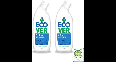 2 x Ecover - Toiletreiniger - Zeebries & Salie - 750 ml - Grootverpakking - Vaatwasstrips - Toiletreiniger - Zeebries - Salie - Natuurlijke Geur - Plantaardige Reiniging