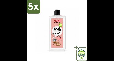 5 x Marcel's Green Soap - Shampoo - Argan & Oudh - Versterkt & verzorgt - 300 ml - Grootverpakking - Vaatwasstrips - Haarverzorging - Natuurlijke Shampoo - Arganolie - Oudh Geur - Vegan Shampoo