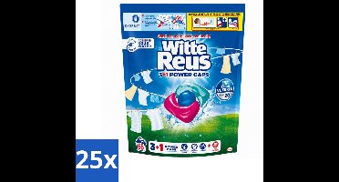 25 x Witte Reus - 3+1 Power Caps - Witte Was - 65 Wasbeurten - Voordeelverpakking - 25 stuks