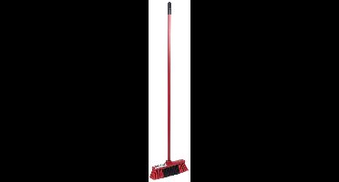 Lifetime bezem rood met steel 120cm - schoonmaak speelgoed.
