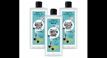 3 x Marcel's Green Soap - Douchegel - Mimosa & Zwarte Bes - Verzorgend & zacht - 300 ml - Voordeelverpakking - 3 stuks
