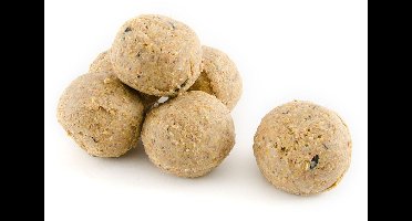 CJ Wildlife - 6x 100g Vetbollen met meelwormen - Zonder netje - Eiwitrijk & extra groot