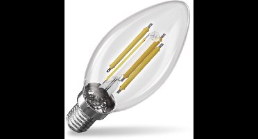 EMOS LED-lamp Filament kaarsvormig A CLASS / E14 / 3,8 W (60 W) / 806 lm / warm wit, ZF3A42