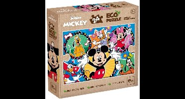 Lisciani - Mickey - Double face - eco puzzel mickey - 24 stukjes