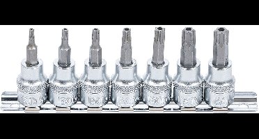 BGS Dopsleutelbitset | 10 mm (3/8"") | T-profiel (voor Torx) met boring T15 - T50 | 7-dlg 9341