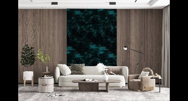 Behang - Fotobehang Vloeiend - Verf - Donker - Breedte 160 cm x hoogte 240 cm