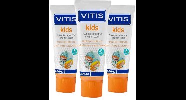 Vitis - Tandgel Kids 6m+ - 3 x 50 ml - Voordeelverpakking