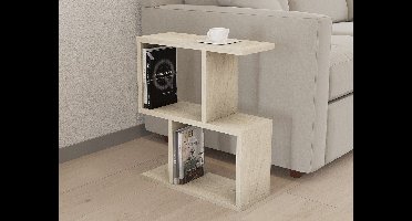 Skye Decor, Bijzettafel, Zet - Travertine, Gemelamineerde spaanplaat, Travertin, 45 x 17 x 51,4 cm