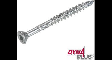 Dynaplus - MDF-schroef - 4,0 x 50mm - Verzinkt - Deeldraad (200 stuks)