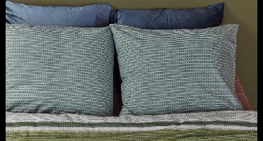 At Home by BeddingHouse Comprise dekbedovertrek - Tweepersoons - 200x200/220 - Groen
