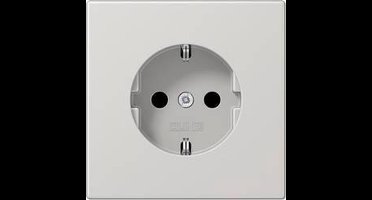 Jung LS1520LG Wandcontactdoos met randaarde Inzetstuk 1-voudig Grijs 1 stuk(s)