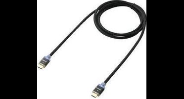 SpeaKa Professional SP-7870464 HDMI-kabel HDMI Aansluitkabel HDMI-A-stekker, HDMI-A-stekker 2.00 m Zwart 4K UHD, Audio