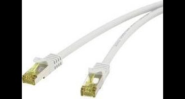 Renkforce RF-4149861 RJ45 Netwerkkabel, patchkabel CAT 6a (losse kabel CAT 7) S/FTP 0.50 m Grijs Snagless, Vlambestendig 1 stuk(s)